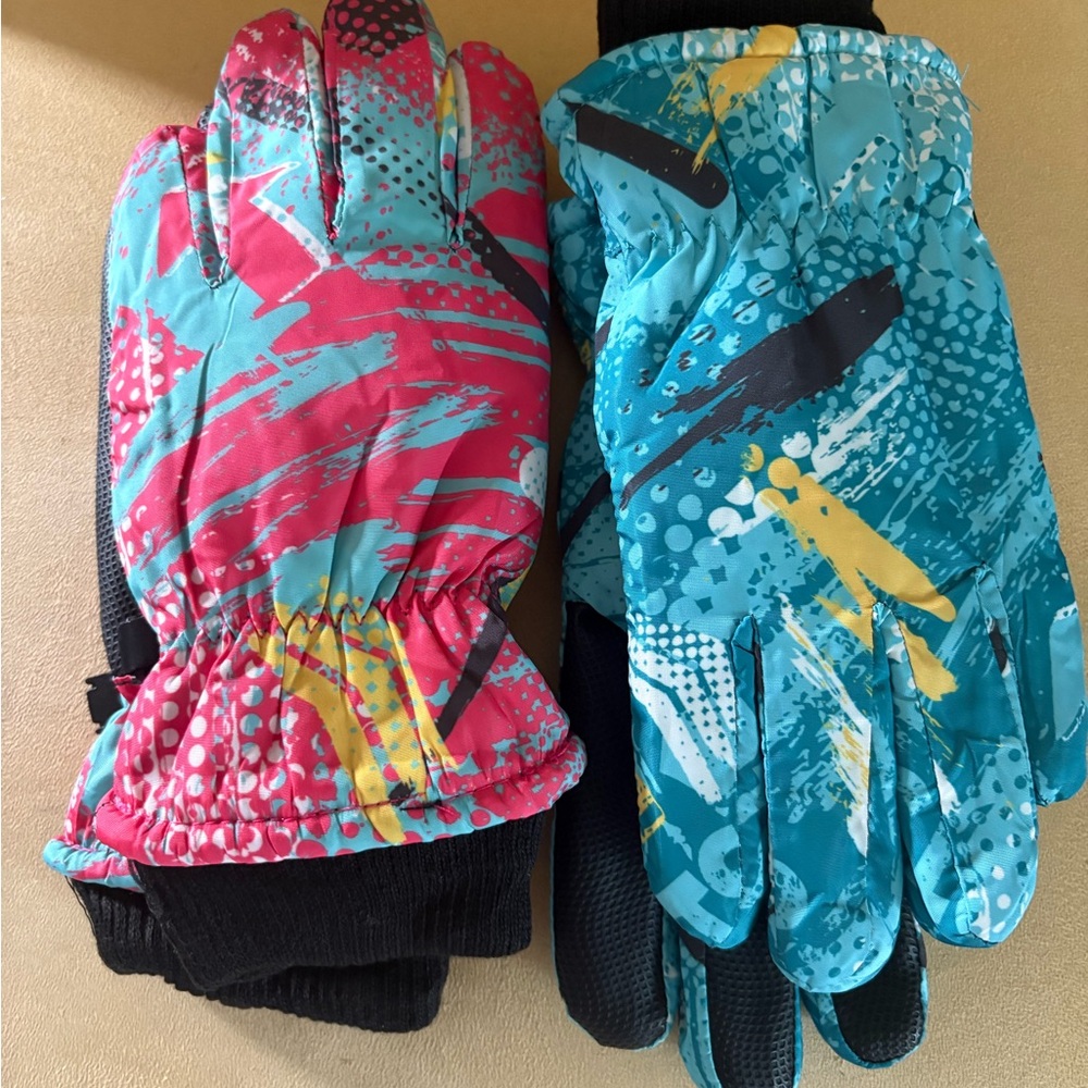 Colorful Ski Gloves